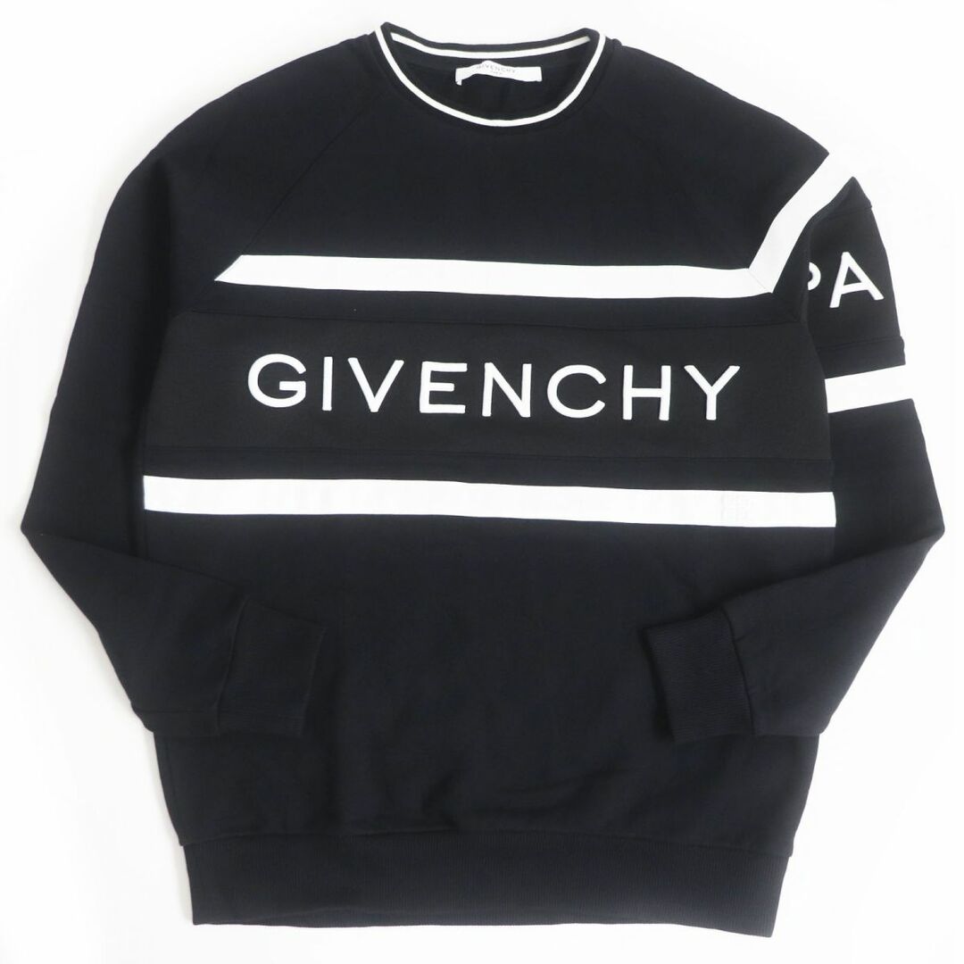 GIVENCHY ジバンシィ スウェット サイズ:XXL 19AW レーシング クルーネック スウェットシャツ WORLD TOUR GV3 SWEATSHIRT BM70CH306C トップス トレーナー プルオーバー ブラック 黒 【メンズ】