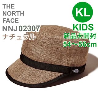 ザノースフェイス(THE NORTH FACE)のノースフェイス　キッズハイクキャップ　NNJ02307 ナチュラル　新品　KL(帽子)