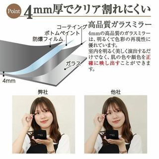 全身鏡 大型 160cmx80cm 鏡 スタンドミラー 姿見鏡 金 1723の通販 by