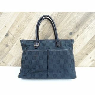 ロエベ(LOEWE)のK水030/ LOEWE キャンバス レザー ハンドバッグ アナグラム(トートバッグ)