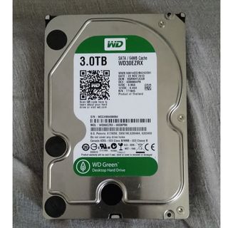 ウェスタンデジタル(Western Digital)のハードディスク  3TB  ウエスタンデジタル　30EZRX-00D8PBD(PC周辺機器)