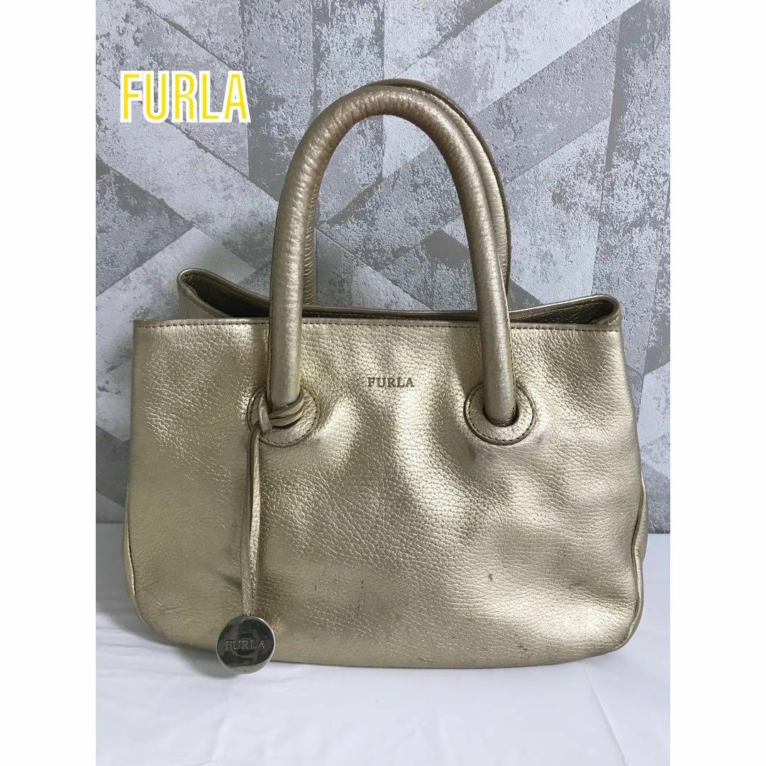 良品　FURLA フルラ　ハンドバッグ　トート　レザー