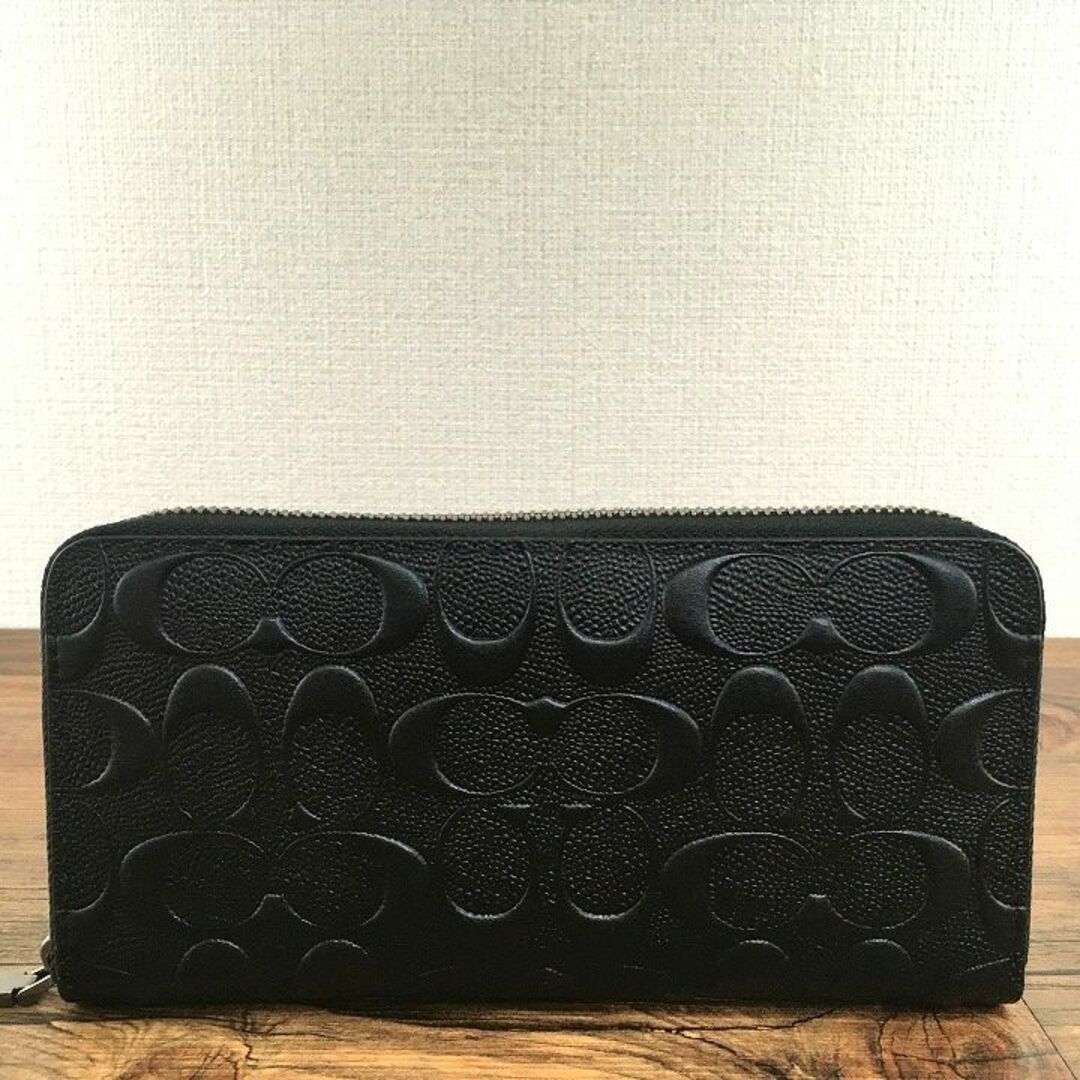 未使用品 COACH ジップウォレット ブラック 448