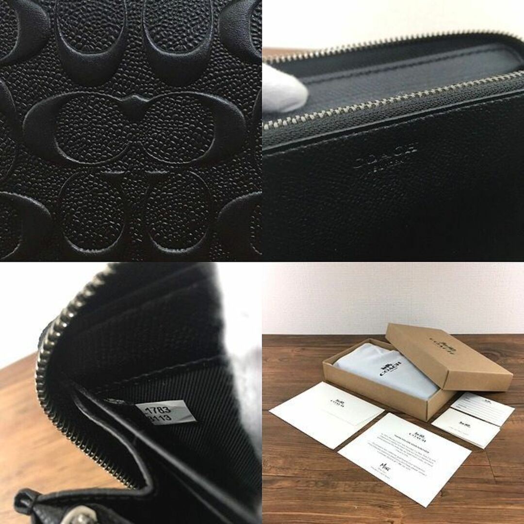 COACH(コーチ)の未使用品 COACH ジップウォレット ブラック 448 レディースのファッション小物(財布)の商品写真
