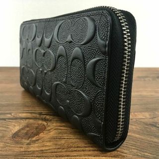 未使用品 COACH ジップウォレット ブラック 448