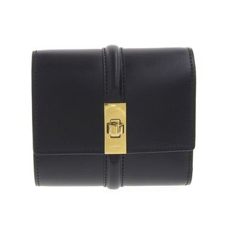 セリーヌ(celine)のセリーヌ CELINE スモールトリフォールドウォレット16セーズ コンパクトウォレット レザー ブラック 10F523CQ7 中古 新入荷 OBB0507(財布)