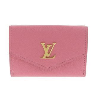 ルイヴィトン(LOUIS VUITTON)のルイヴィトン LOUIS VUITTON ポルトフォイユ ロックミニ 三つ折り財布 コンパクトウォレット トリヨン ピンク M80087 中古 新入荷 LV1403(財布)