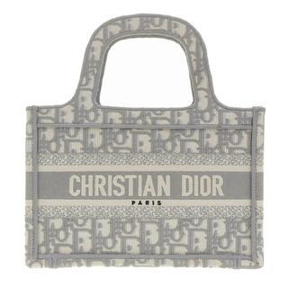 アザー(other)のディオール CHRISTIAN DIOR オブリークエンブロイダリー ブックトートミニ キャンバス ライトグレー S5475ZRIW_M932 中古 新入荷 OB1503(トートバッグ)