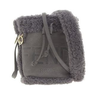 アザー(other)のフェンディ FENDI モントレゾール 2WAYバッグ ショルダーバッグ スエード ムートン グレー 8BS010 美品 新入荷 OB1502(ショルダーバッグ)