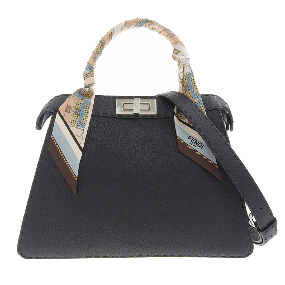 フェンディ FENDI ピーカブー アイシーユー セレリア ハンドバッグ ショルダーバッグ レザー ブラック 8BN321  新入荷 OB1500