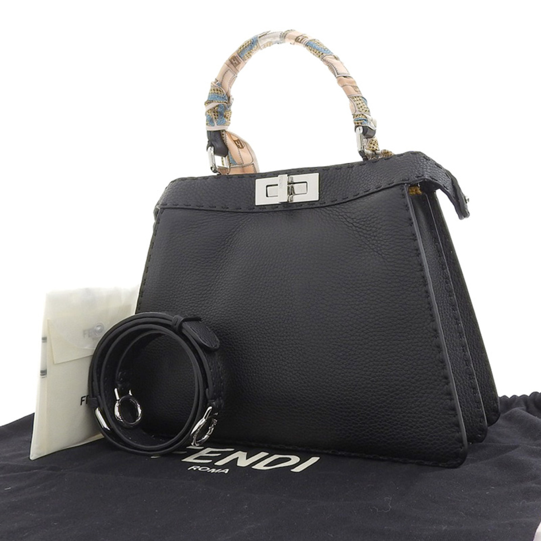 フェンディ FENDI ピーカブー アイシーユー セレリア ハンドバッグ ショルダーバッグ レザー ブラック 8BN321  新入荷 OB1500 1