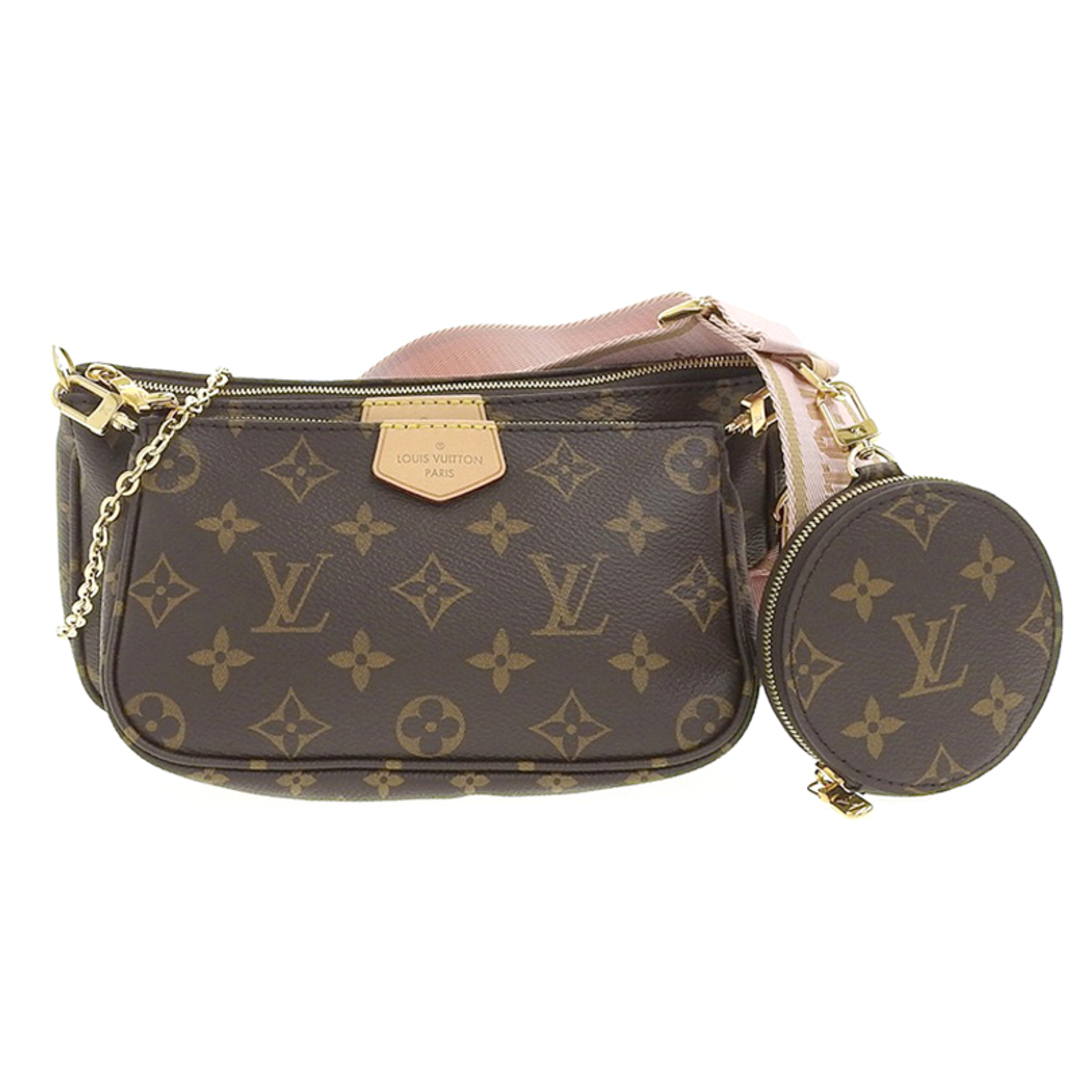 ルイヴィトン LOUIS VUITTON モノグラム ミュルティ ポシェット アクセソワール 2WAYバッグ ローズクレール M44840  新入荷 LV1381