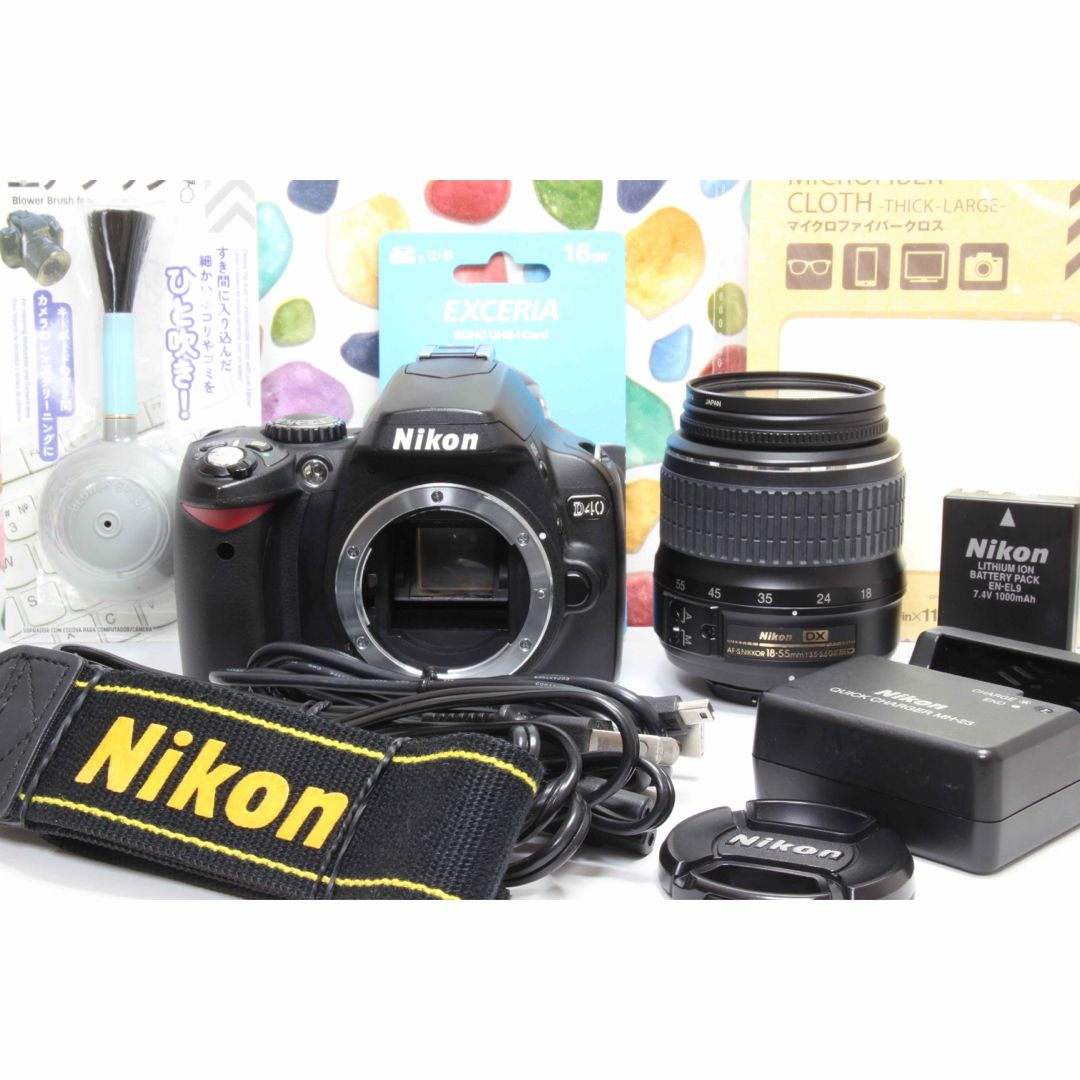 ♥︎◇Nikon D40 ◇大人気一眼レフ♪ ◇標準レンズキット ◇スマホ転送♪ 1