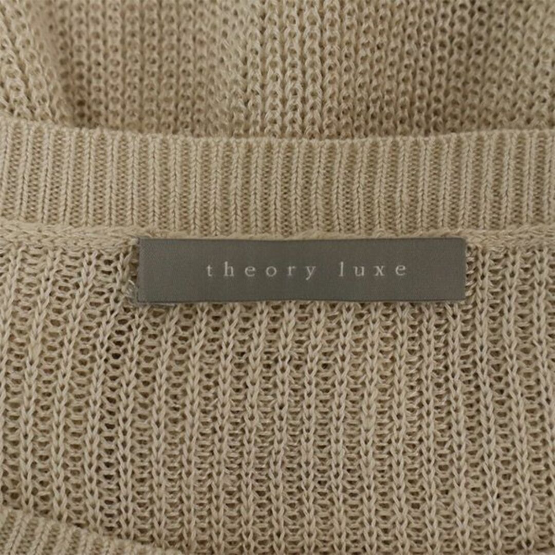 Theory luxe - セオリーリュクス リネンブレンド ニット 38 ベージュ