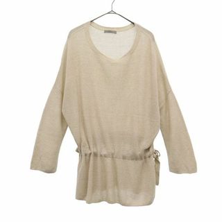 Theory luxe - セオリーリュクス リネンブレンド ニット 38 ベージュ ...