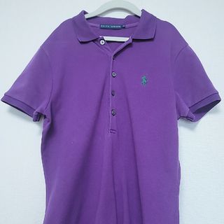 ラルフローレン(Ralph Lauren)の【Ralph Lauren　ラルフローレン】M　ポロシャツ　パープル(ポロシャツ)