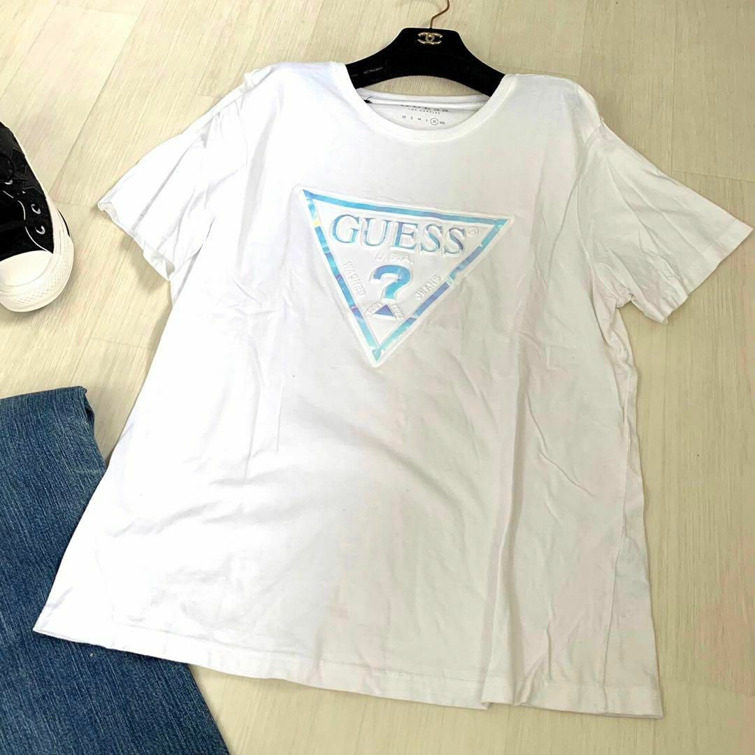 GUESS(ゲス)のGUESS ロゴ入りTシャツ　size XL レディースのトップス(Tシャツ(半袖/袖なし))の商品写真