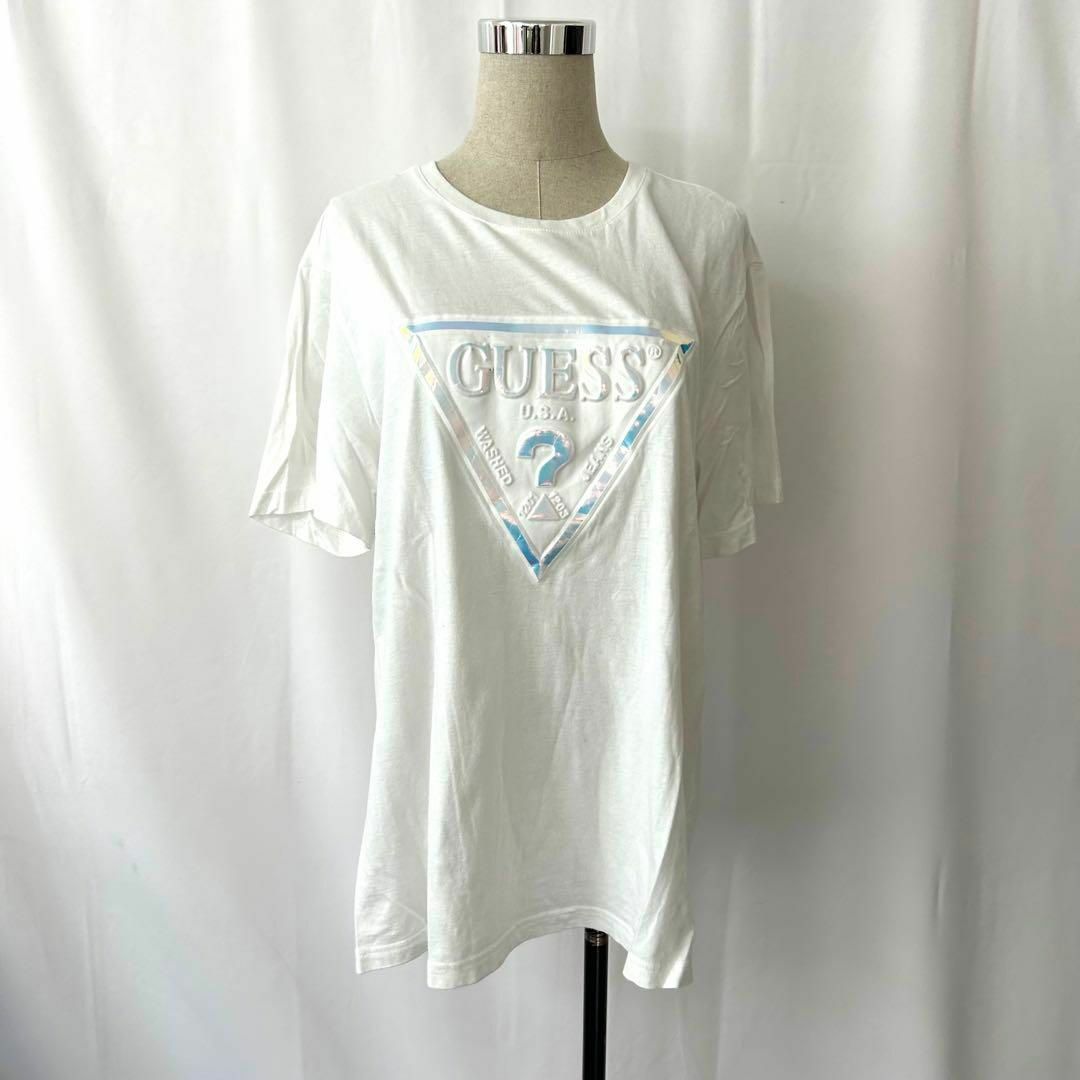 GUESS(ゲス)のGUESS ロゴ入りTシャツ　size XL レディースのトップス(Tシャツ(半袖/袖なし))の商品写真