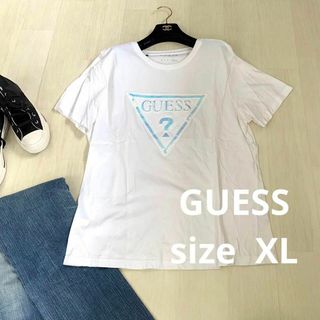 ゲス(GUESS)のGUESS ロゴ入りTシャツ　size XL(Tシャツ(半袖/袖なし))