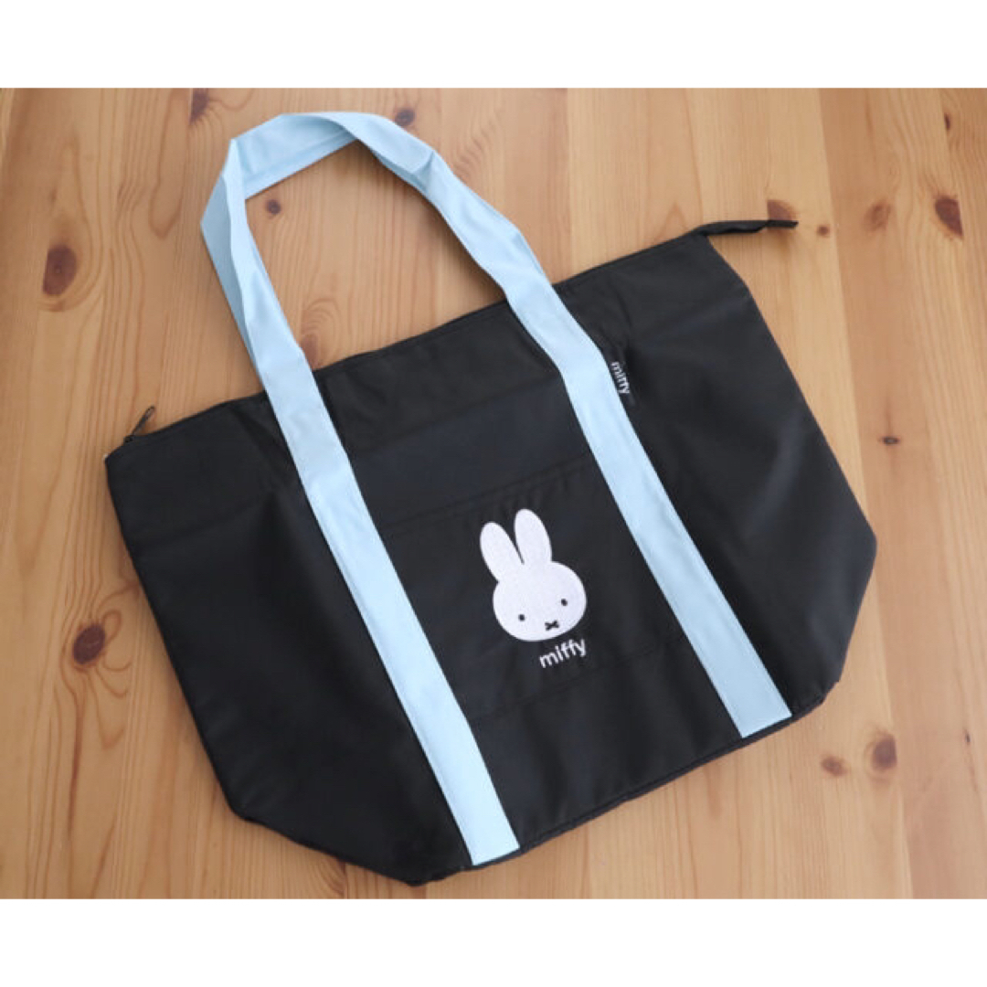 miffy(ミッフィー)のミッフィーの刺しゅうがかわいい保冷ビッグトート レディースのバッグ(トートバッグ)の商品写真