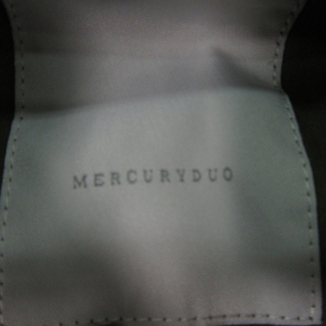 MERCURYDUO(マーキュリーデュオ)のMERCURYDUO ミリタリー シャツジャケット 薄手 綿 F カーキ 刺繍 レディースのトップス(シャツ/ブラウス(長袖/七分))の商品写真