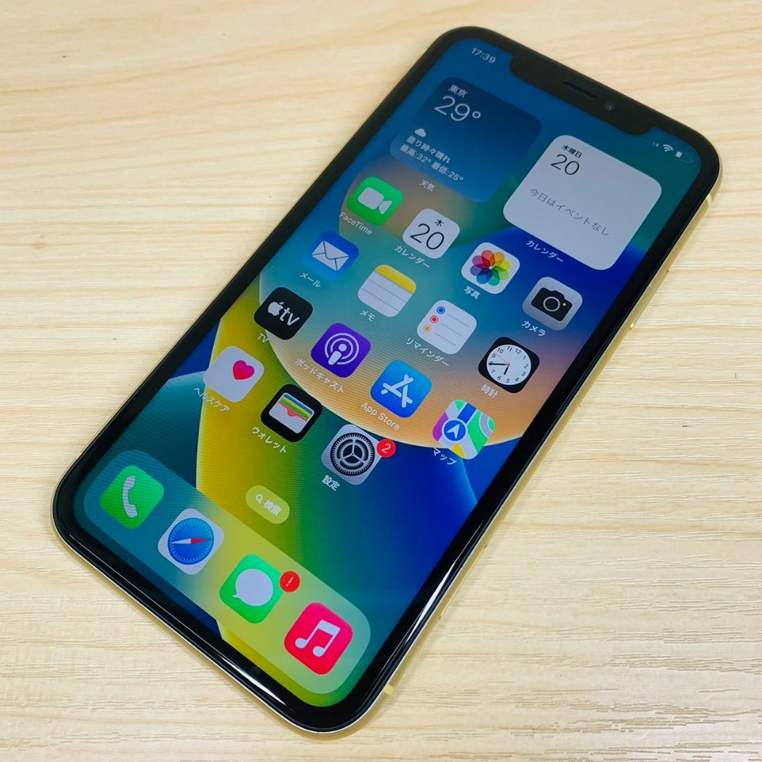 美品 SIMフリー iPhoneXR 64GB P89-