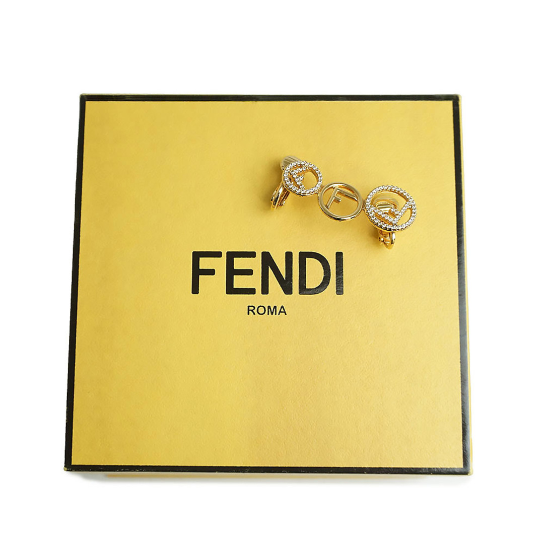 FENDI フェンディ 片耳 ピアス ラインストーン F is FENDI-