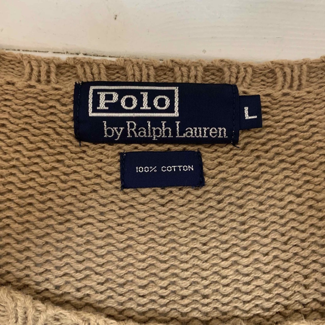 POLO RALPH LAUREN VINTAGE 90s コットンニット L