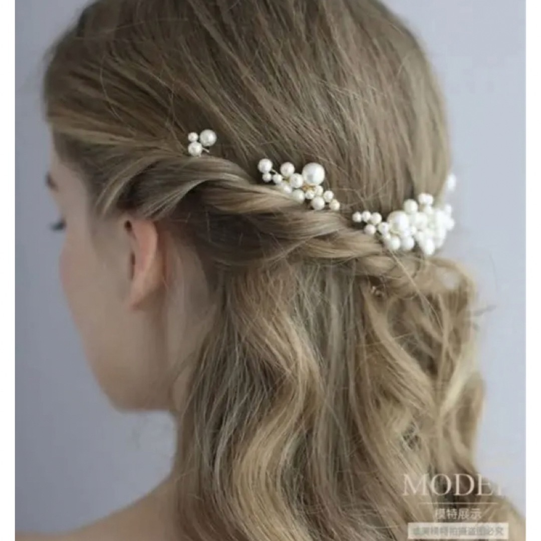 ヘアピン　ヘアアクセサリー  髪飾り　ヘアクリップ　ヘアコーム　結婚式　入学式 レディースのヘアアクセサリー(ヘアピン)の商品写真