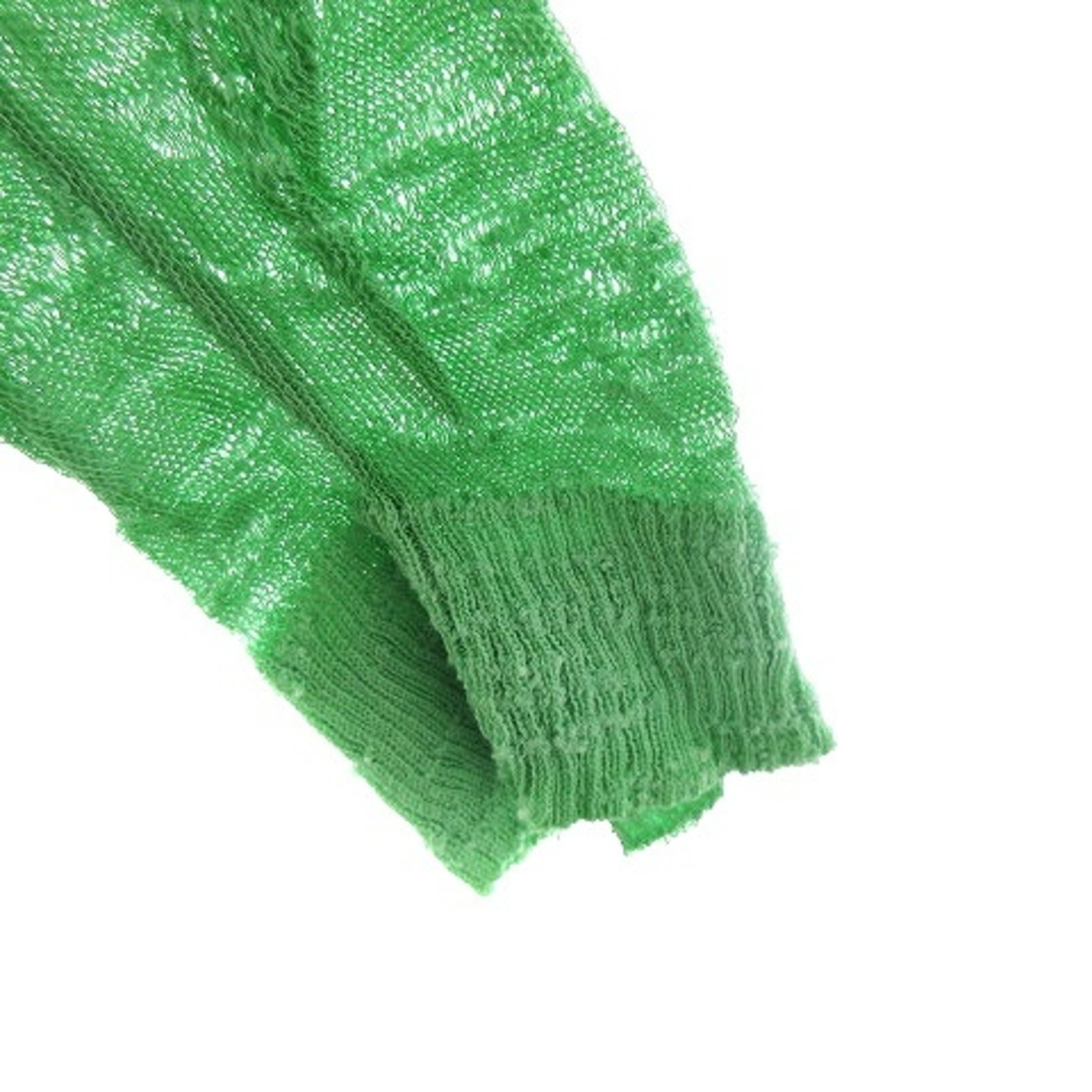 DIESEL(ディーゼル)のディーゼル DIESEL ニット カットソー 長袖 Vネック 薄手 無地 緑 レディースのトップス(ニット/セーター)の商品写真
