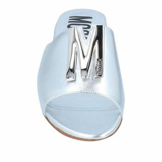 モスキーノ(MOSCHINO)の【新品同様】MOSCHINO　Sandals　 Silver　38　イタリア製(サンダル)