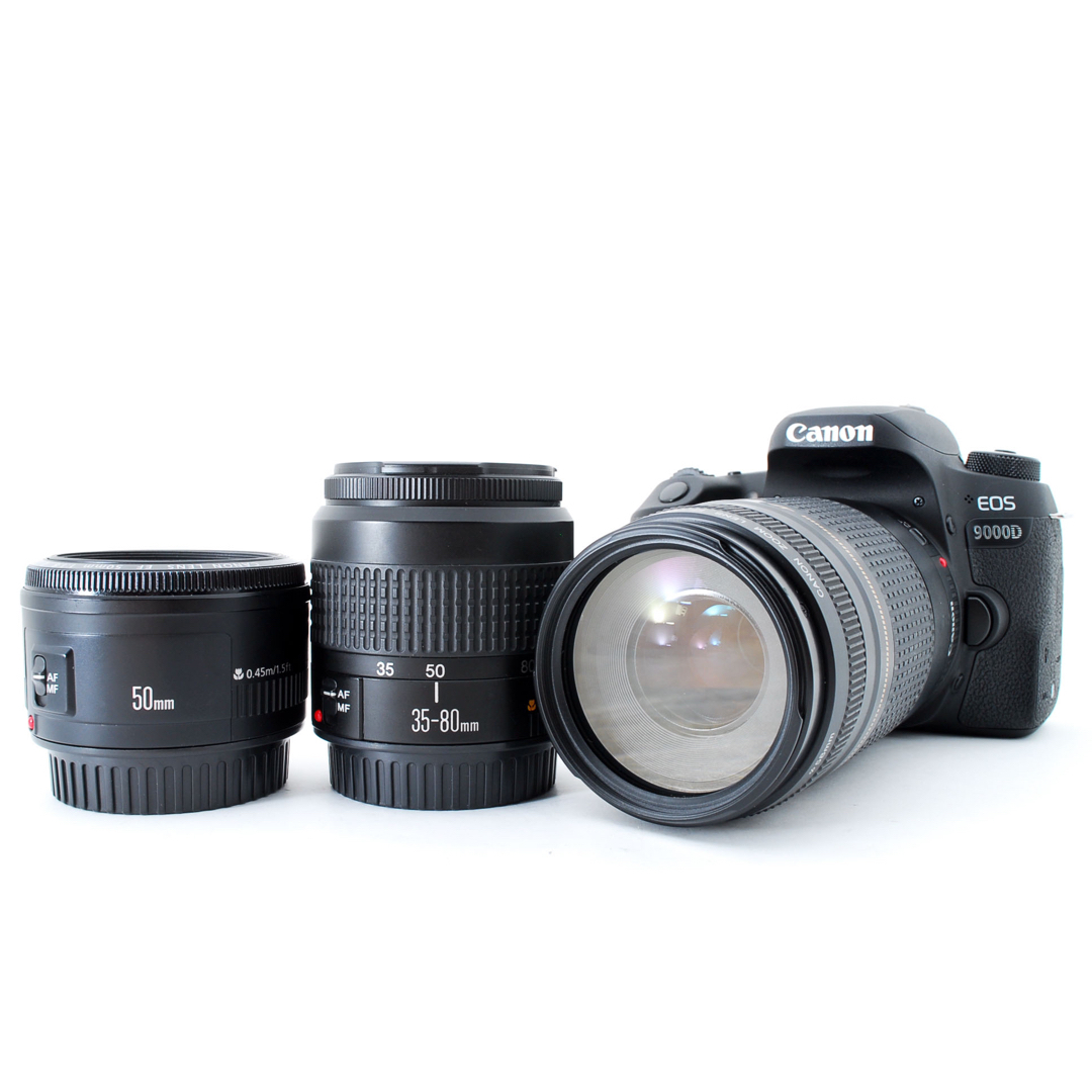 Canon - キャノン Canon EOS 9000D 標準&望遠&単焦点トリプルレンズ