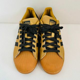 23.5cm 美品 adidas SUPER STAR ヌバック ベージュ 金