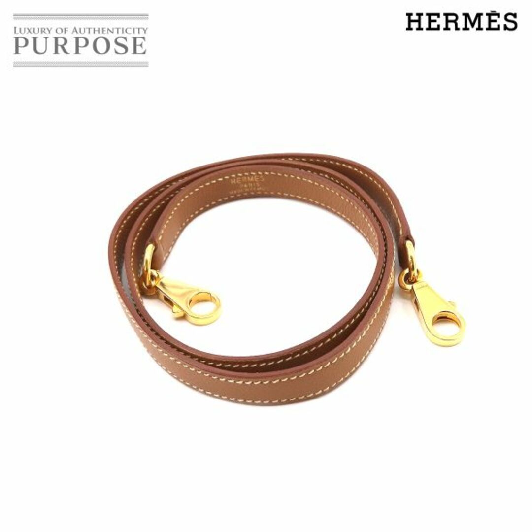 エルメス HERMES ショルダーストラップ レザー ブラウン