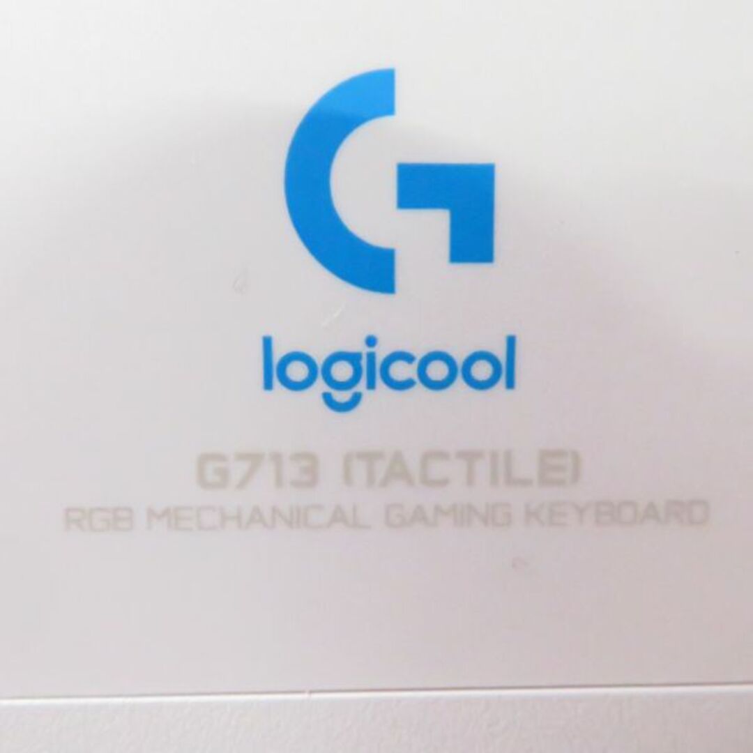 美品 logicool G ロジクール G G713-TC ゲーミングキーボード タクタイル 1点 ホワイト FPS eスポーツ PC周辺機器 テンキーレス HY490C