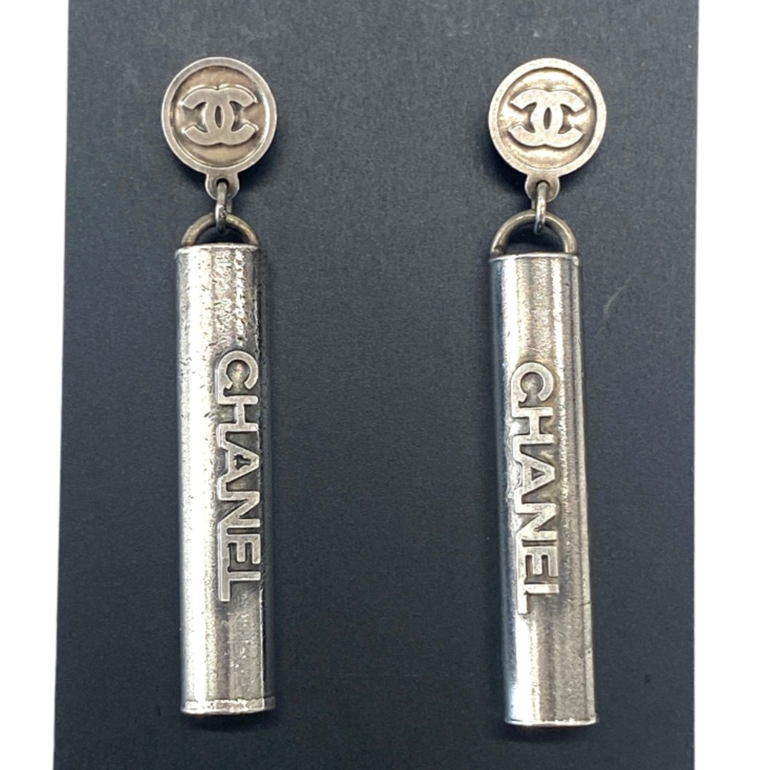 CHANEL シャネル ピアス ココマーク シリコン グレー ヴィンテージ
