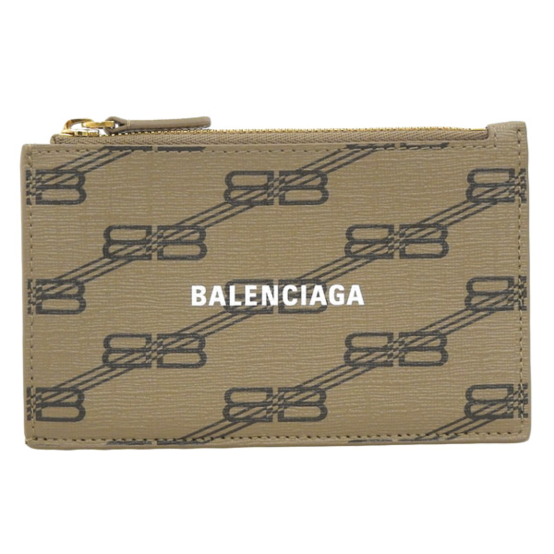 Balenciaga バレンシアガ BBモノグラム カードケース 640535 ベージュ gy