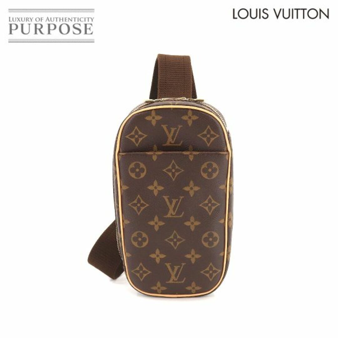 LOUIS VUITTON(ルイヴィトン)の未使用 展示品 ルイ ヴィトン LOUIS VUITTON モノグラム ポシェット ガンジュ ボディ バッグ ブラウン M51870 ゴールド 金具 VLP 90192194 メンズのバッグ(ボディーバッグ)の商品写真