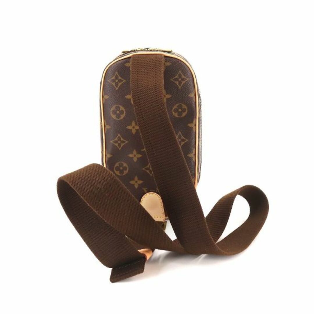 LOUIS VUITTON(ルイヴィトン)の未使用 展示品 ルイ ヴィトン LOUIS VUITTON モノグラム ポシェット ガンジュ ボディ バッグ ブラウン M51870 ゴールド 金具 VLP 90192194 メンズのバッグ(ボディーバッグ)の商品写真