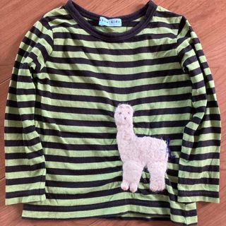 ハッカキッズ(hakka kids)のハッカキッズ　size110 ボーダー長T(Tシャツ/カットソー)