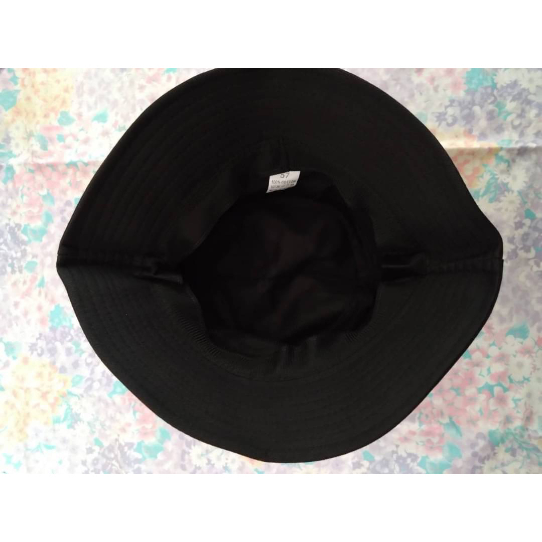 バケハ 紫外線  UV対策 黒 韓国   ユニセックス バケットハット 人気 レディースの帽子(ハット)の商品写真