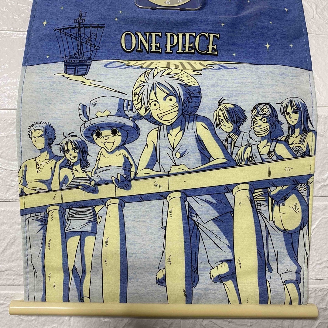 超希少 ONE PIECE 掛け軸 時計 壁掛け 2種セット ワンピース レトロ