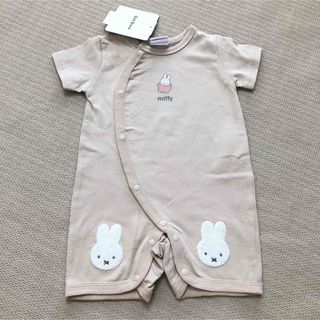 ミッフィー(miffy)の50-60cm ミッフィー　ロンパース　新品(ロンパース)