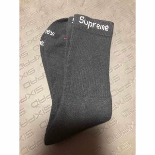 シュプリーム(Supreme)のSupreme / Hanes Crew Socks Black バラ売り(ソックス)