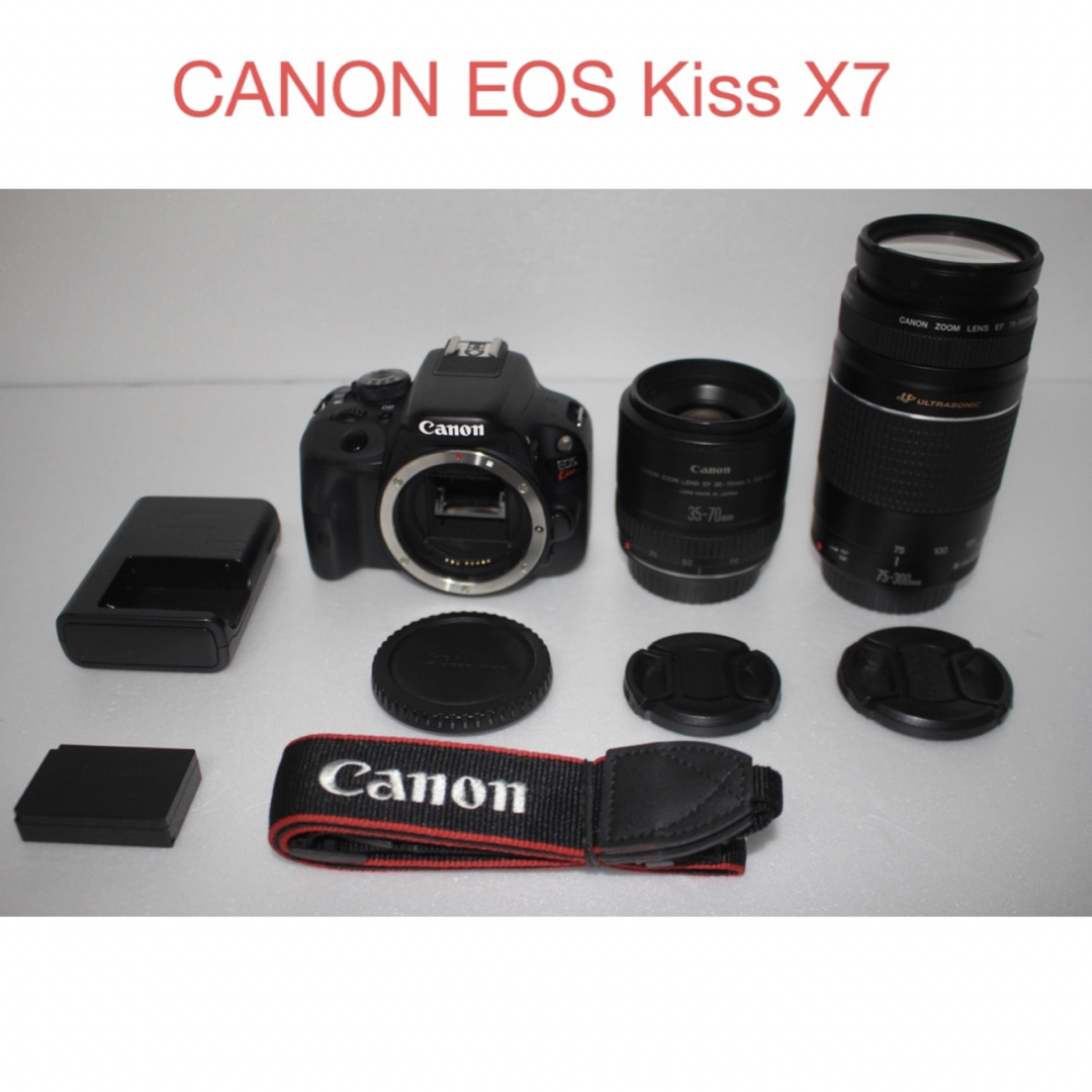 通販正規店】 ☆手振れ補正！軽量高画質♪☆ Canon kissx7 kissX7 一眼