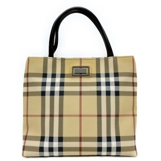 バーバリー(BURBERRY)のBURBERRY チェック ミニ ハンドバッグ スクエア ヴィンテージ トートバッグ(トートバッグ)