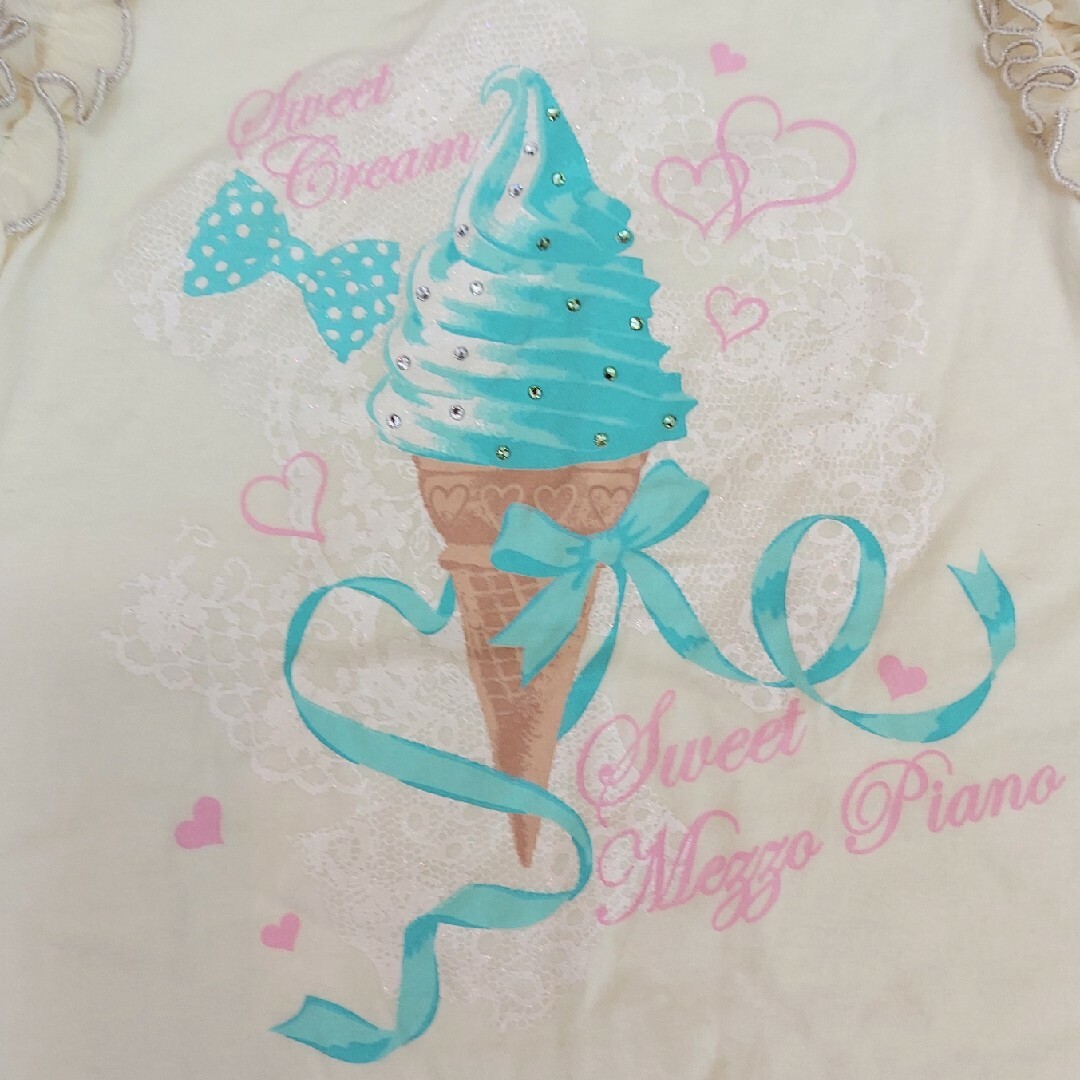 mezzo piano(メゾピアノ)のメゾピアノ カットソー120 キッズ/ベビー/マタニティのキッズ服女の子用(90cm~)(Tシャツ/カットソー)の商品写真