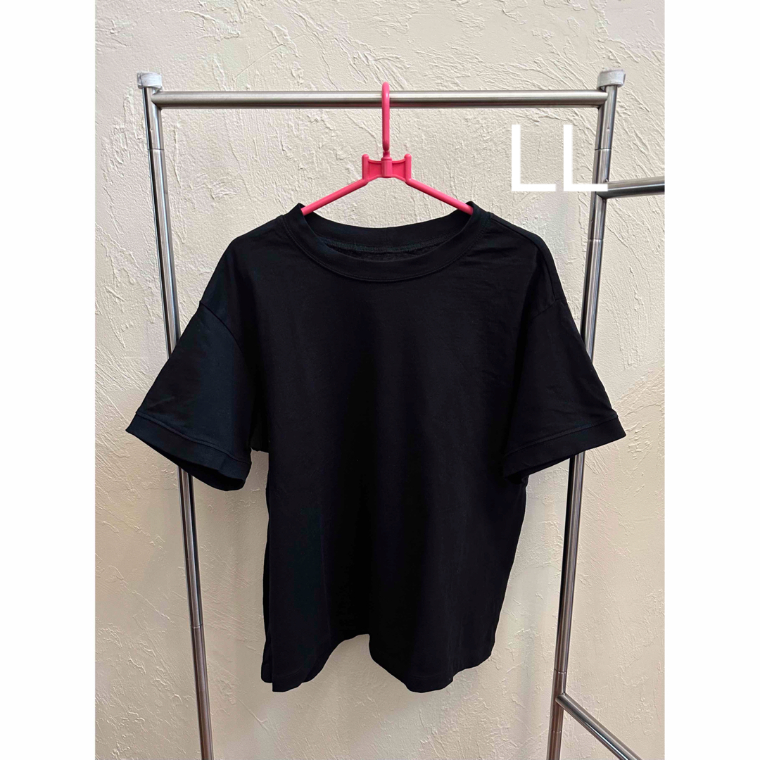 黒Tシャツ＊Tシャツ＊半袖＊LL レディースのトップス(Tシャツ(半袖/袖なし))の商品写真