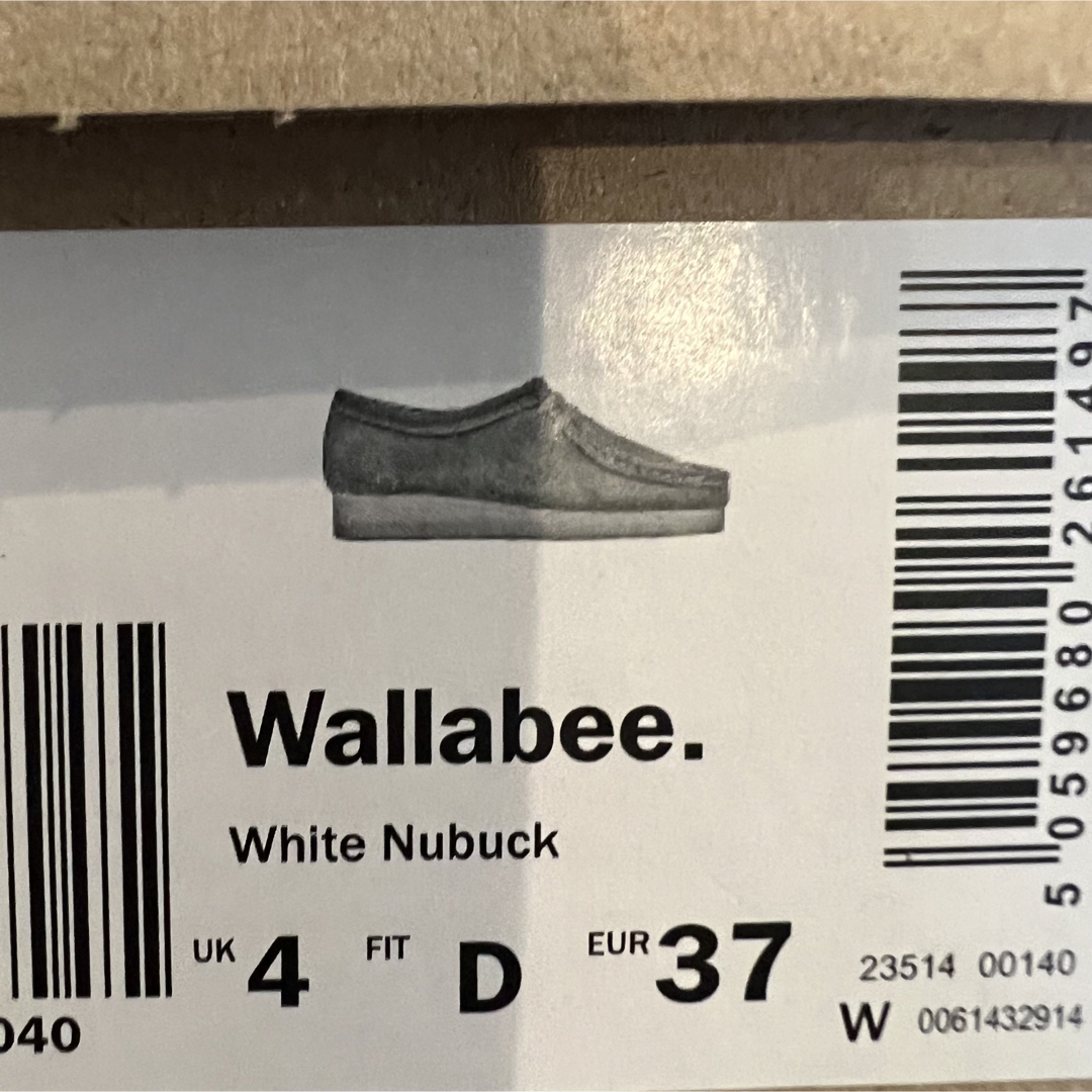 [未使用] CLARKS WALLABEE ワラビー 希少 限定カラー ホワイト-