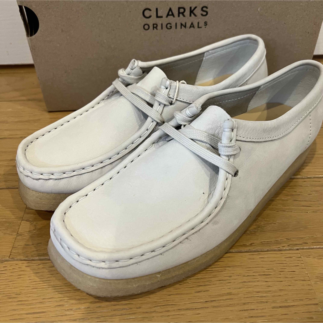 未使用] CLARKS WALLABEE ワラビー 希少 限定カラー ホワイト www